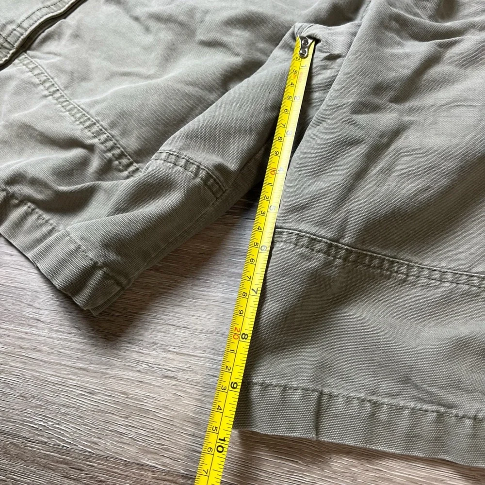 Urban Up Cargo Shorts Mens 34 Olive Green Canvas Utility Multi Pocket Gorpcore
